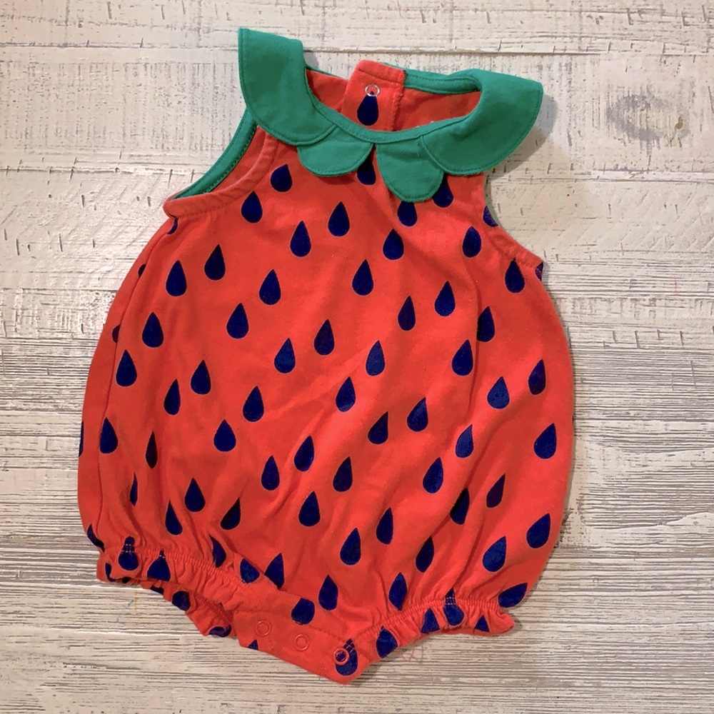 🔴5/$25| Cat & Jack Strawberry outfit